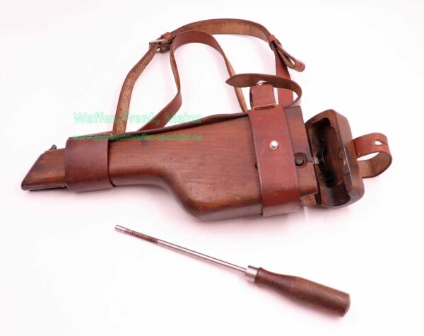 Mauser - Oberndorf Anschlagsschaft C96 mit Beriemung – Bild 2