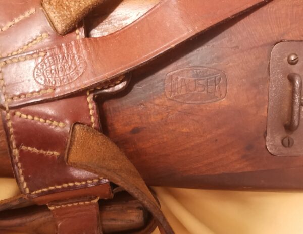 Mauser - Oberndorf Anschlagsschaft C96 mit Beriemung – Bild 3