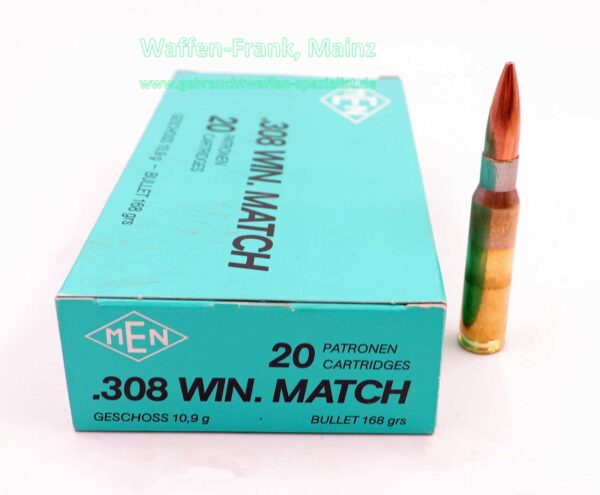 MEN-Metallwerke Elisenhütte Büchsenpatronen .308Win Match