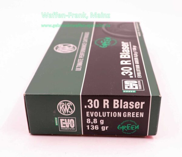RWS (WZd.Fa.Rottweil) Büchsenpatronen .30R Blaser Evo Green