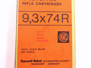 RWS (WZd.Fa.Rottweil) Büchsenpatronen 9,3x74R