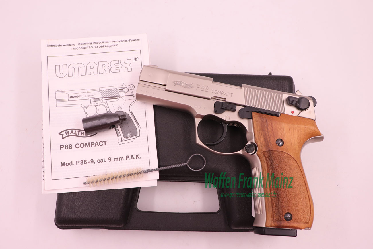 Walther - Ulm P88-9 Compact Luxus verchromt 9mmP.A.K.