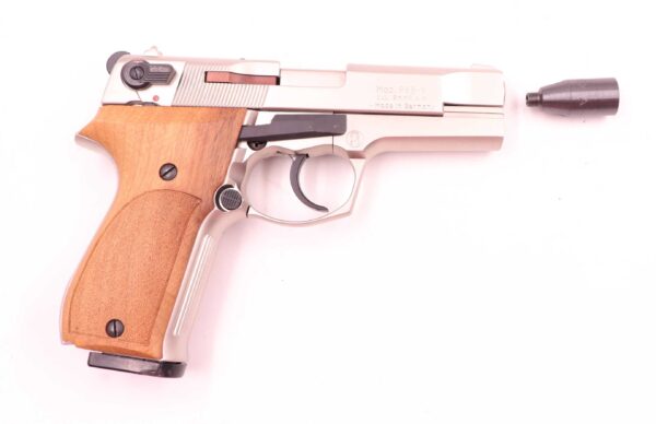 Walther - Ulm P88-9 Compact Luxus verchromt 9mmP.A.K. – Bild 3