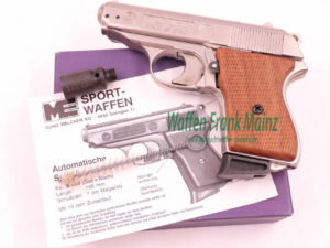 Melcher Cuno, Solingen Mod. Police/PPK verchromt 8mmKnall