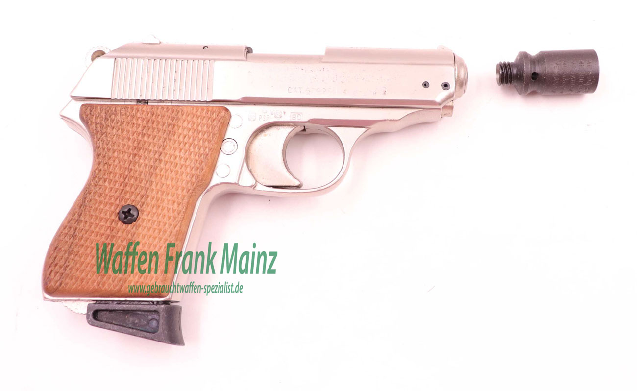 Melcher Cuno, Solingen Mod. Police/PPK verchromt 8mmKnall – Bild 3