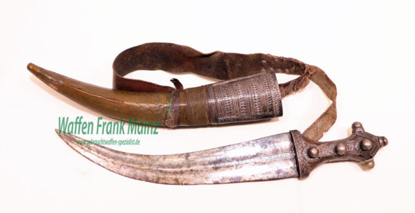 Afrikanisch, Hersteller unbek. Beduinen Krummdolch – Bild 2