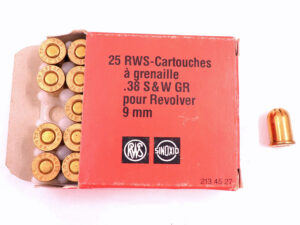 RWS (WZd.Fa.Rottweil) Revolverpatronen .38S&W/grenaille