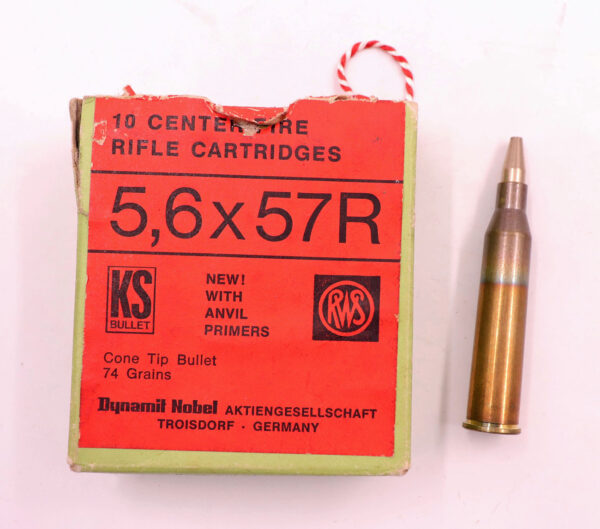 RWS (WZd.Fa.Rottweil) Büchsenpatronen 5,6x57R