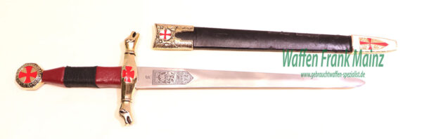 Spanisch - Herst. unbekannt Dolch Tempelritter des Himmels inkl. Scheide – Bild 3