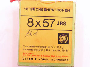 RWS (WZd.Fa.Rottweil) Lagerrest 8x57JRS
