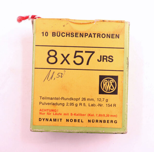 RWS (WZd.Fa.Rottweil) Lagerrest 8x57JRS