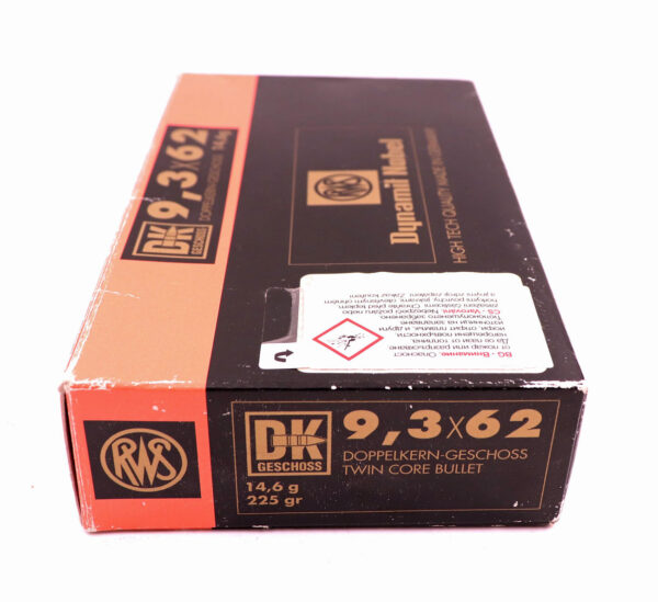RWS (WZd.Fa.Rottweil) Büchsenpatronen 9,3x62