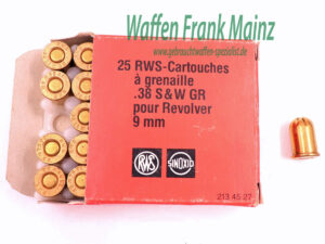 RWS (WZd.Fa.Rottweil) Revolverpatronen .38S&W/grenaille