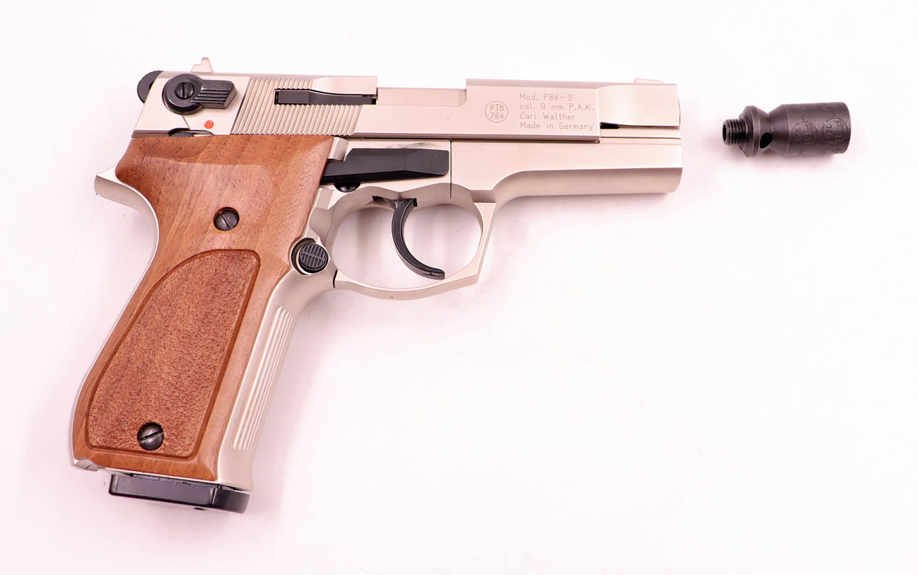 Walther - Ulm P88 Compact/Deluxe/vernickelt 9mmP.A.K. – Bild 3