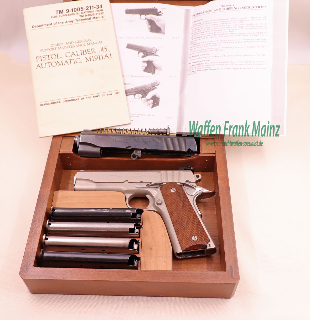 Colt - USA Combat Commander/satiniert .45Auto