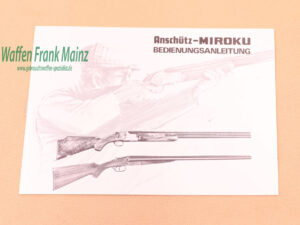 Anschütz-Miroku Bedienungsanleitung Flinten