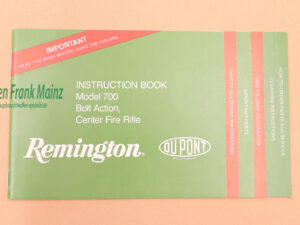 Remington - USA Bedienungsanleitung Mod. 700