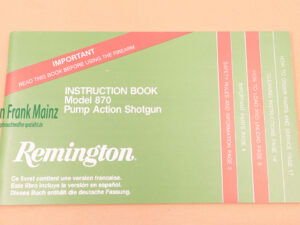 Remington - USA Bedienungsanleitung Mod. 870
