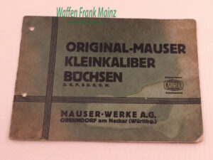 Mauser - Oberndorf Bedienungsanleitung KK-Büchsen