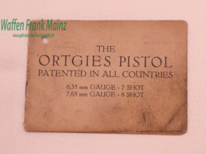 Ortgies - Werke, Erfurt Bedienungsanleitung