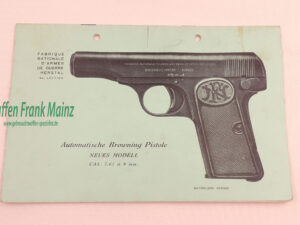 FN  Fabrique Nationale Lüttich Bedienungsanleitung