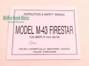 Star - Spanien Bedienungsanleitung M-43