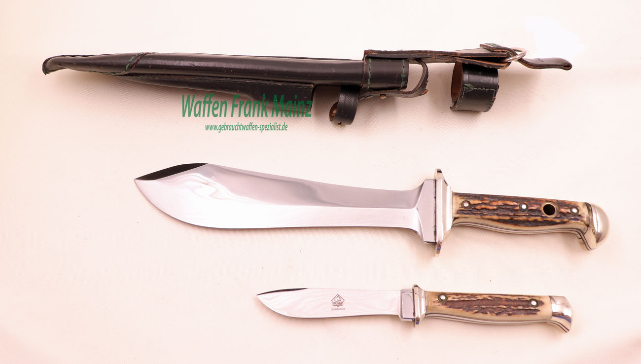 Puma - Solingen Waidbesteck m. nummerngleichem Nicker, mit Scheide (#3588)