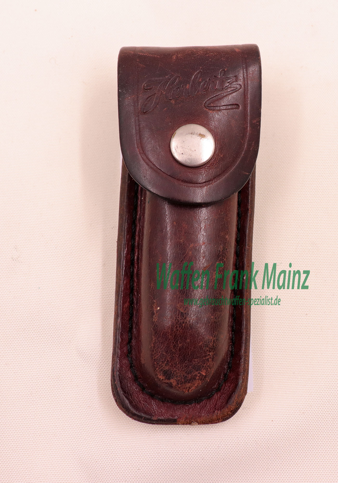 Wingen A., Solingen, Schutzmar Jagd-Klappmesser 4-teilig mit Gürteltasche – Bild 2