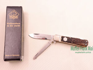 Puma - Solingen Jagdtaschenmesser II mit Hirschhorngriffschalen