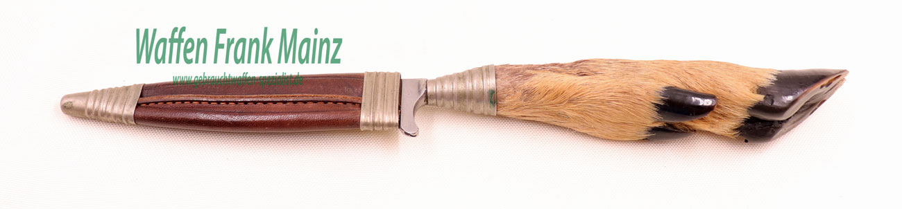 Solinger Herstellung Rehwappen Jagdnicker mit Steckscheide