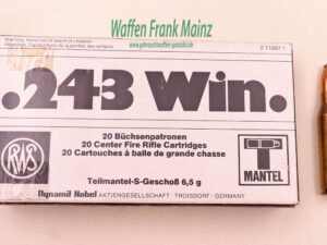 RWS (WZd.Fa.Rottweil) Büchsenpatronen .243 Win.