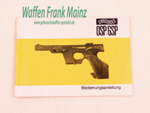 Walther - Ulm Bedienungsanleitung GSP/OSP