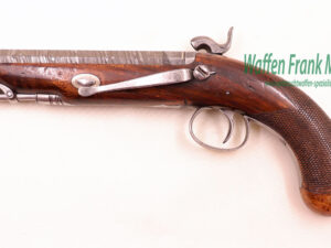Belgisch, divers Reisepistole, Damast 16,5mm glatt