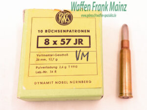 RWS (WZd.Fa.Rottweil) Büchsenpatronen 8x57JR