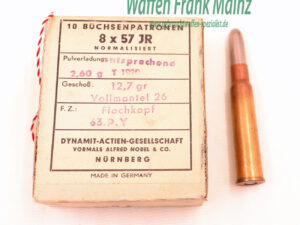 RWS (WZd.Fa.Rottweil) Büchsenpatronen 8x57JR