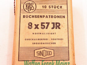 RWS (WZd.Fa.Rottweil) Büchsenpatronen 8x57JR