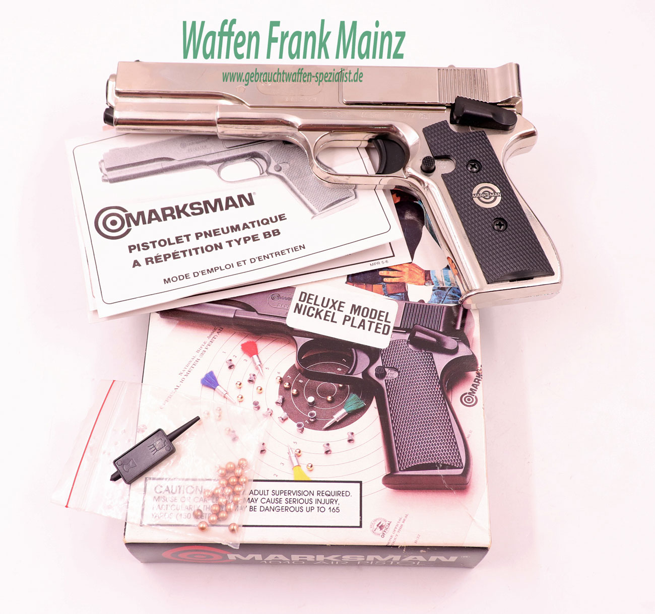 Marksman / USA Mod. BB Repeater vernickelt 4,5mm/.177 glatt – Bild 3