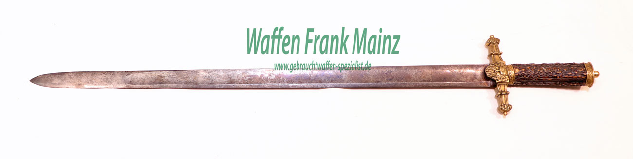 Böhmische Handarbeit Gebrauchshirschfänger