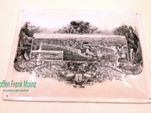 Sauer u. Sohn/Suhl Vintage Werbe-Blechschild