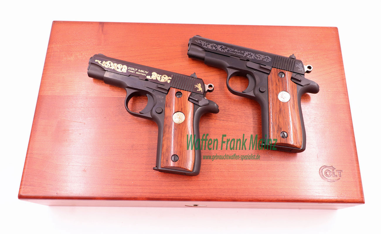 Colt - USA Pistolenpaar 9mm Browning kurz/.380 ACP
