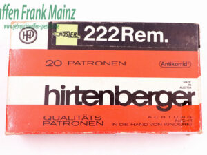 Hirtenberger / Österreich 55gr Nosler .222 Rem.