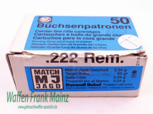 RWS (WZd.Fa.Rottweil) 3,24g Match Jagd/MJ .222 Rem.