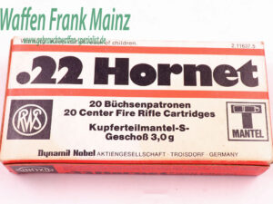 RWS (WZd.Fa.Rottweil) 3,0g Teilmantel .22 Hornet