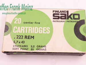Sako - Finnland Anbruch mit 12 Patronen .222 Rem.
